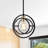 Affra 1 - Light Black/ Burnished Brass Single Pendant