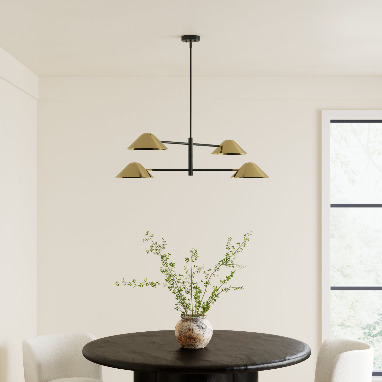 Clearmont 4-Light Chandelier, 9.8'' H x 39'' W x 39'' D