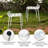 Alaxis 4 - Person Steel Patio Dining Set Square Table
