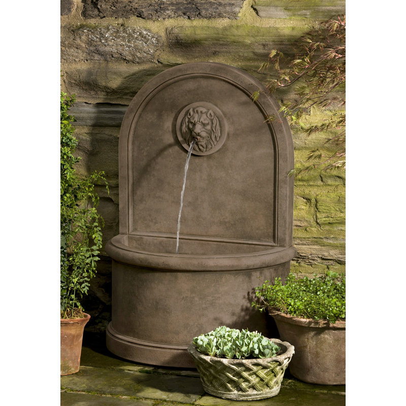 Lion Fountain, Aged Limestone