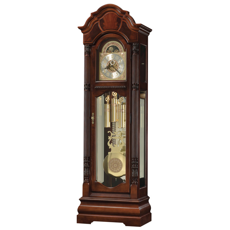 224.8cm Solid + Manufactured Wood Grandfather Clock