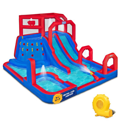 13.1' x 15.9' Bounce House with Water Slide and Air Blower