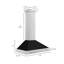 36" 400 CFM Ducted Wall Mount Range Hood-1111282912