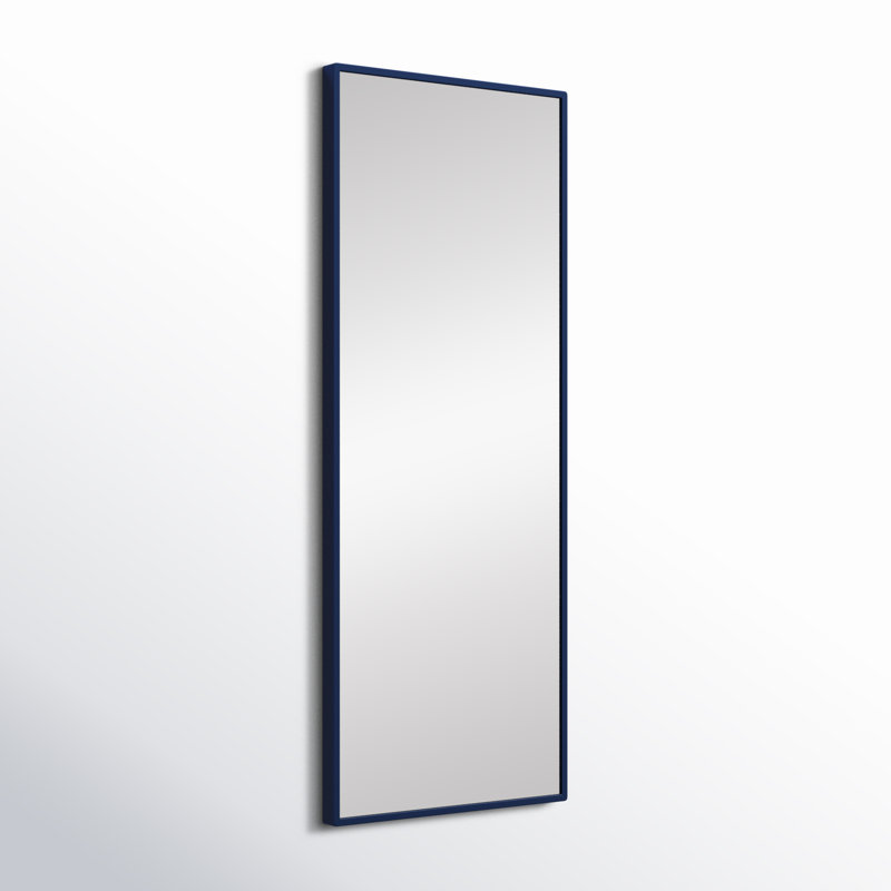 Miroir mural Sabine, 36 po x 14 po, Bleu