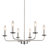 Mayani Roxsanne 6 - Light 24" Dimmable Modern Metal Candle Style Chandelier for Bedroom Living Room Kitchen Island Foyer Entryway-215929179