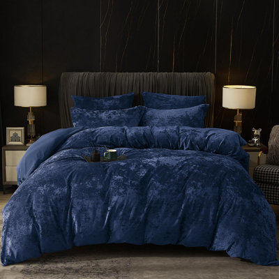 PHF Truly Velvet Duvet Cover Set, 3pcs Ultra Soft Breathable Comforter Cover Set, Luxury Cozy Flannel Duvet Cover with Pillow Shams Bedding Collection