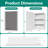 Medicine Cabinet With Beveled Frameless Mirror& Removable Shelves, Recess or Surface Mount,Already Assembly-2132116888