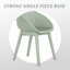 Holiday - Ensemble de 2 chaises longues modernes - Plastique PP intérieur / extérieur toutes saisons, léger pour patio, plage, salon-1714609837