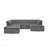 135 Inch U-Shaped Modular Sectional Sofa With Chaise And Movable Ottoman, Chenille Upholstered For Comfort And Style-269629471