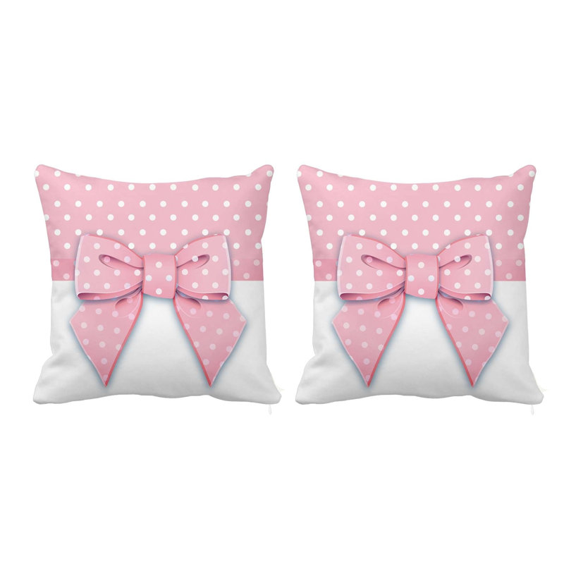 Coussin Sweet Ribbon, Rose