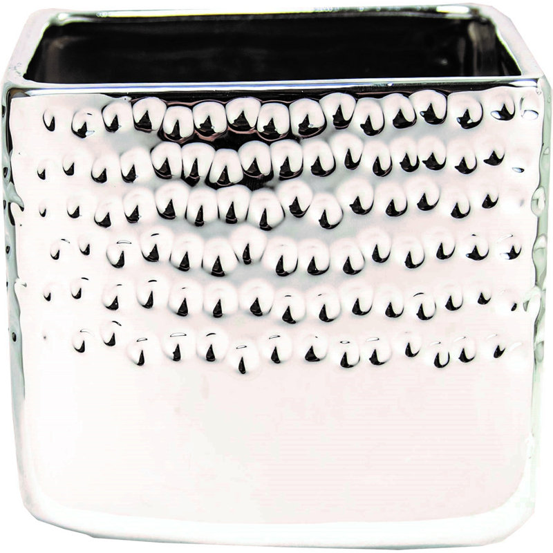 Cache pot en céramique, Argent