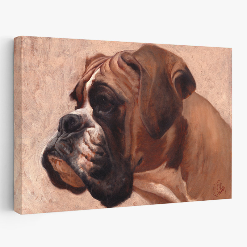 Boxer - Animals Dogs Art, 32" H x 48" W