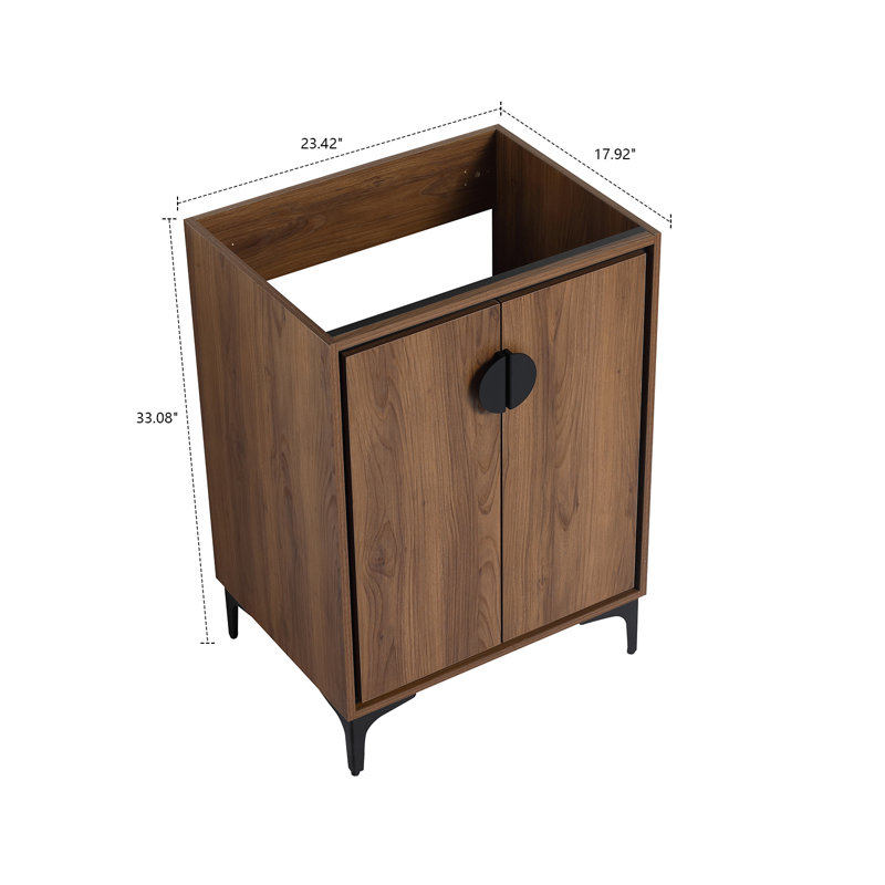 Cania 23.44'' Single Bathroom Vanity Base Only