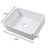 19"X15" White Ceramic Rectangular Vessel Bathroom Sink-99078105