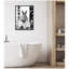 «Bunny Glam», impression sur toile encadrée, noir et blanc par The Creative Bunch Studio, reproduction d'art sur toile encadrée-1585007289