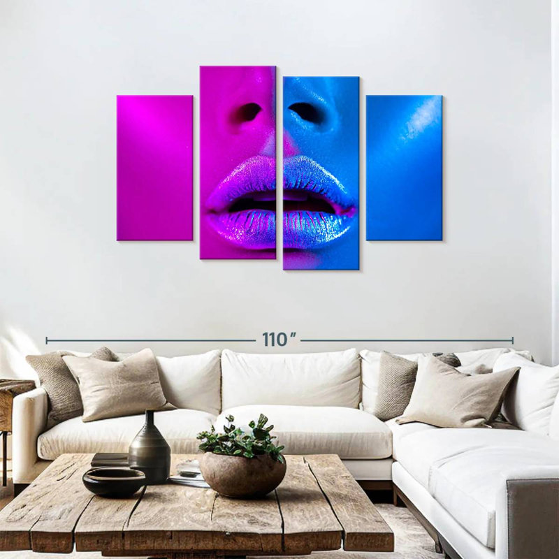 Shuttleworth Vibrant Blue Violet Makeup, 48" H x 75" W