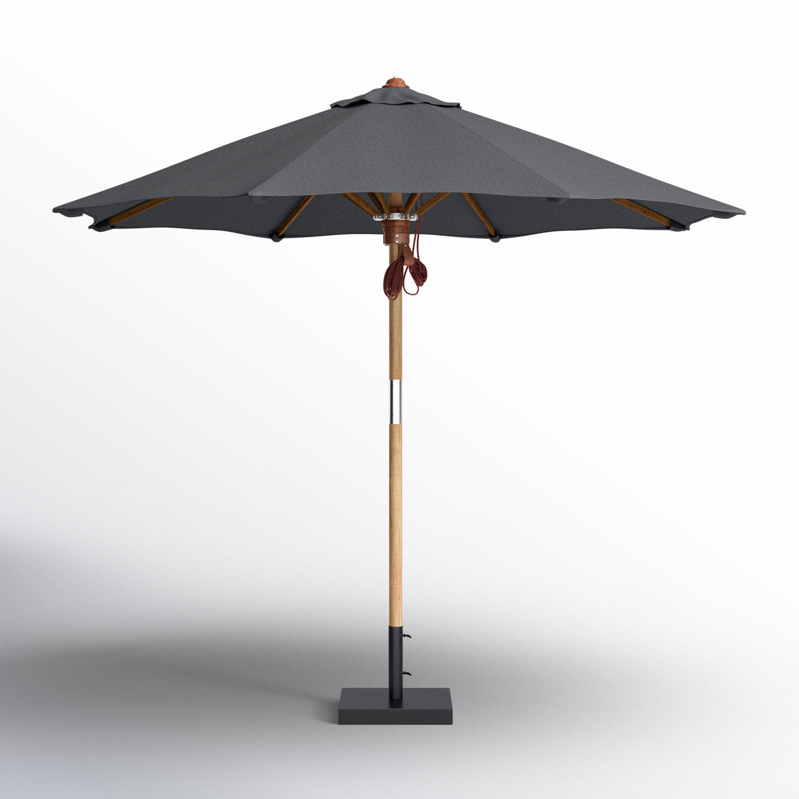 Nadira 118'' Outdoor Umbrella, Gray