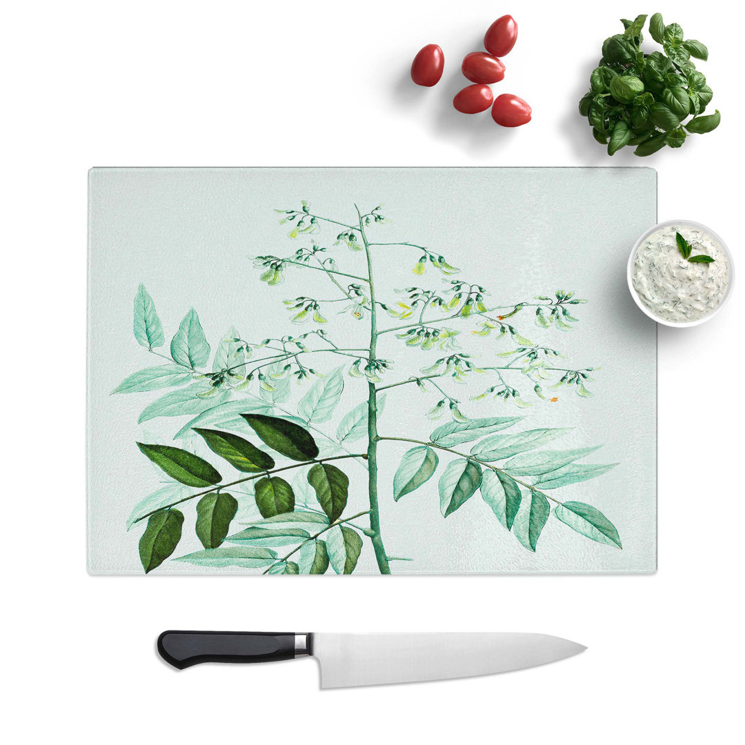 Glass Japanese Pagoda Tree by Pierre-Joseph Redoute Chopping Board