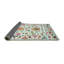 Tapis bleu/orange/jaune contemporain-816239049