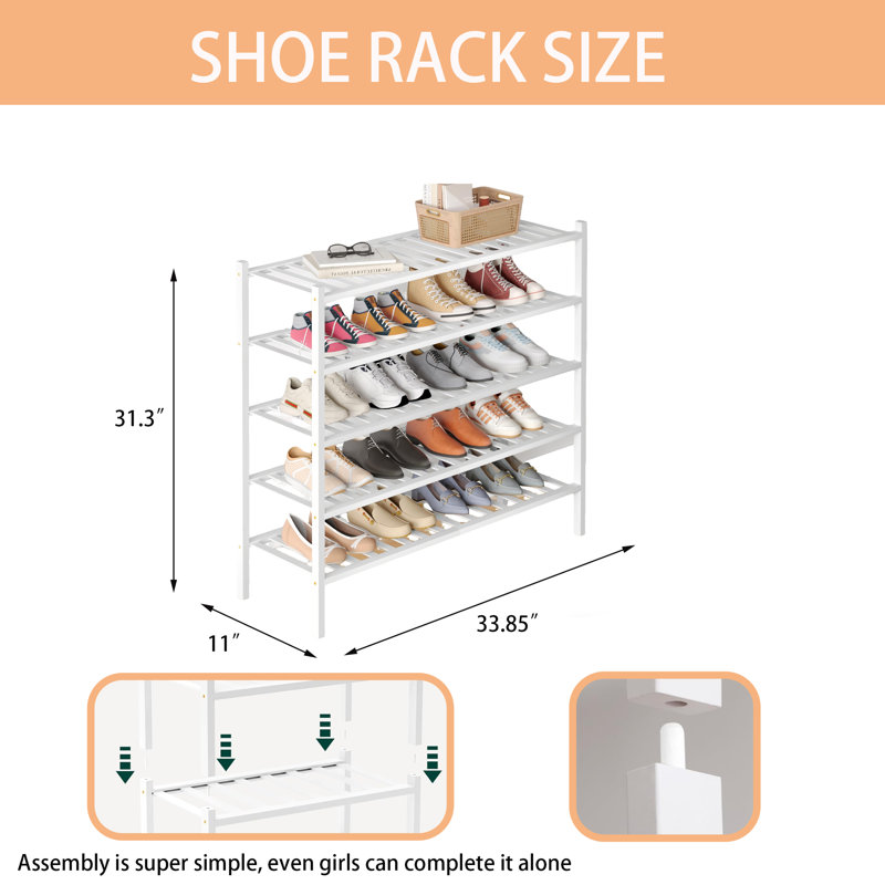 Range-chaussures en bambou