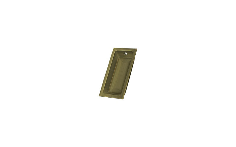 Flush Cup / Bin Pull, Antique Brass
