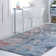 Tapis orange/gris
