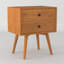Solid Wood Bedside Table-1409737466