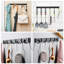 Portemanteaux mural 2 paquets pour portemanteau avec 5 crochets Portemanteaux robustes pour suspendre les manteaux de vêtements Peignoirs Porte-clés Porte-clés Salle de bain Cuisine Chambre à coucher (noir)