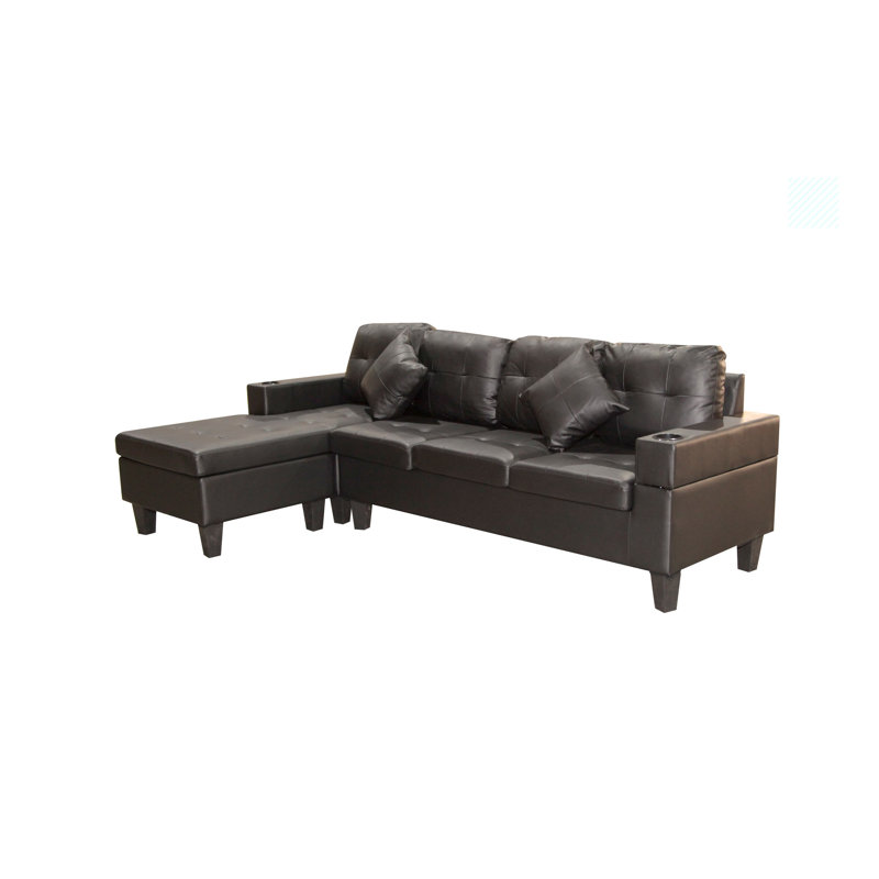 Canapé et chaise longue réversible de 98,25 po Auryon