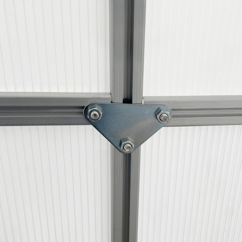 Modern Walk-In Greenhouse With Polycarbonate Panels And Aluminium Frame