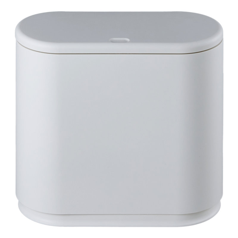 Plastic Touch Top Waste Bin - 10L, Grey