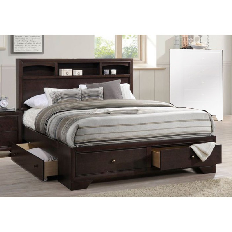 Vanleer Bookcase Bed, Queen