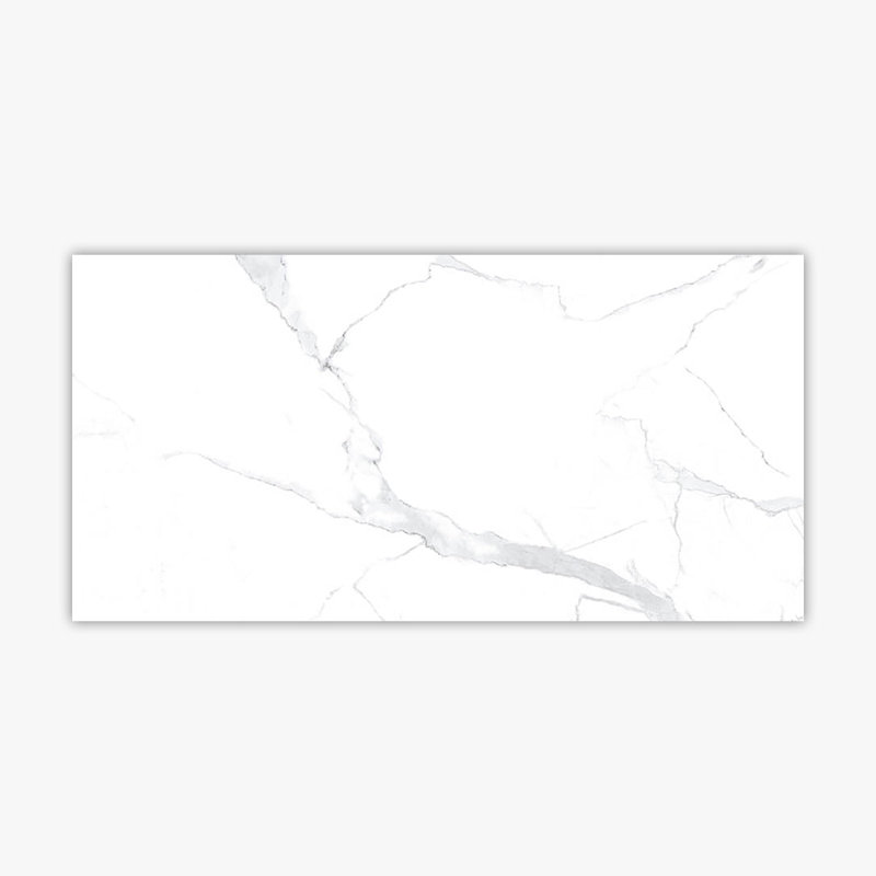 Statuario 12" x 24" Porcelain Marble Look Wall & Floor Tile