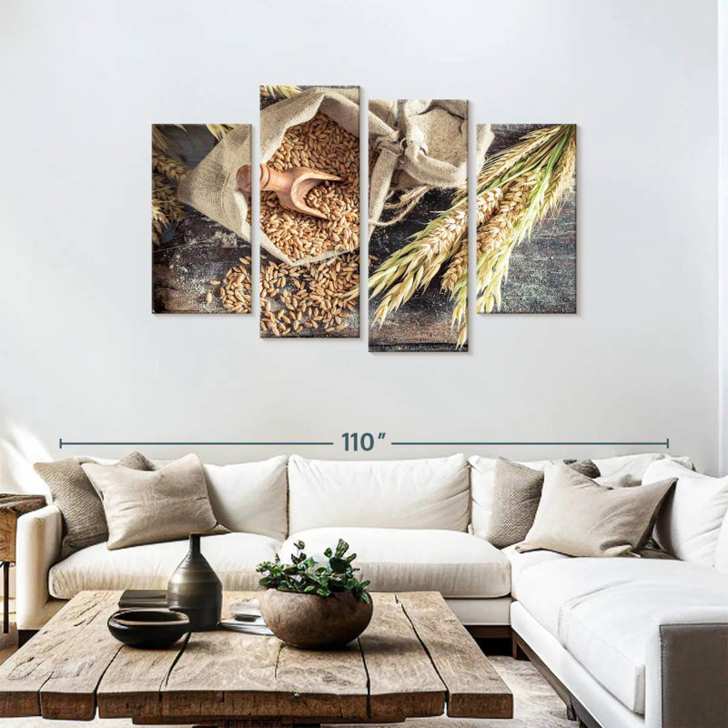 Harnek grains de blé, H 48 po x l 75 po