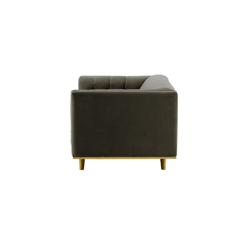 Afsheen 2-Seater Velvet Sofa, 2, Grey