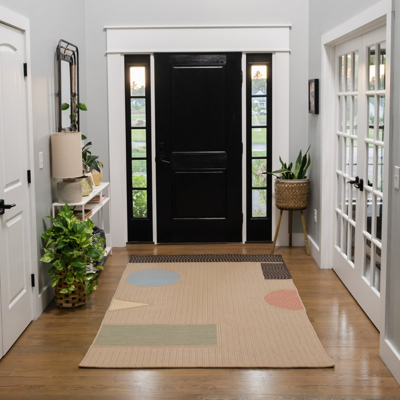 Tapis rectangulaire intérieur / extérieur Hamlen, Rectangle de 5 pi x 8 pi