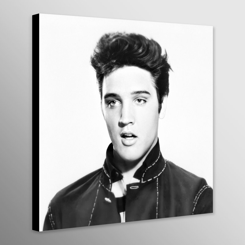 Young Elvis Presley - Wrapped Canvas Print, 61cm H x 61cm W