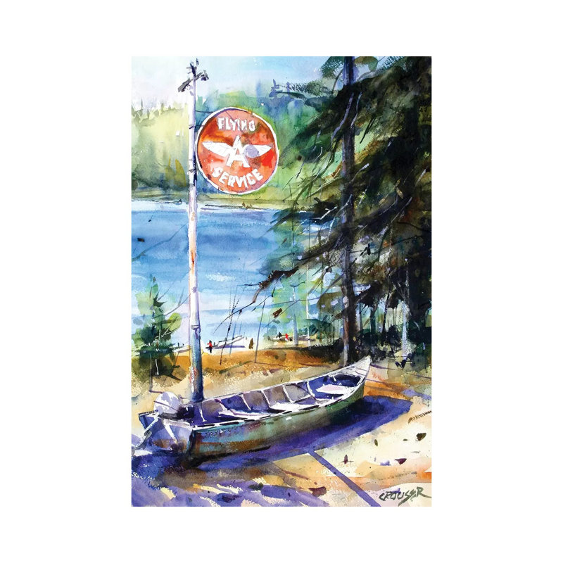 East Lake by Dean Crouser - Print on Canvas, Wrapped Canvas, 30.48 cm H x 45.72 cm W