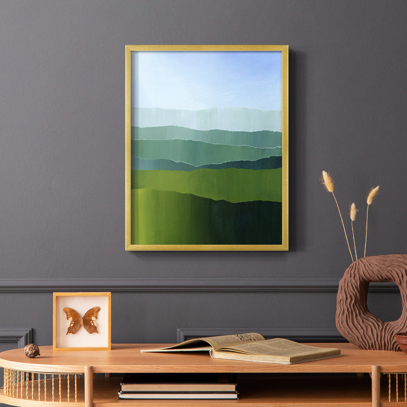 Impression encadrée Blue Ridge Fade II - bois massif, H 28 po x l 22 po