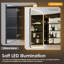 Armoire à pharmacie avec miroir en aluminium noir Reindeau-49903960