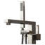 Robinet de baignoire autoportable à fixation au plancher à poignée simple avec douche à main Ardell-26308882