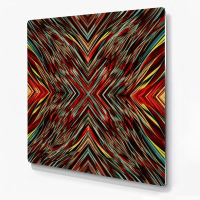 Op Art 32 Brown Metal Wall Art