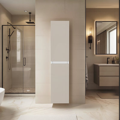 Solution de rangement murale moderne pour deux pièces Nettleton