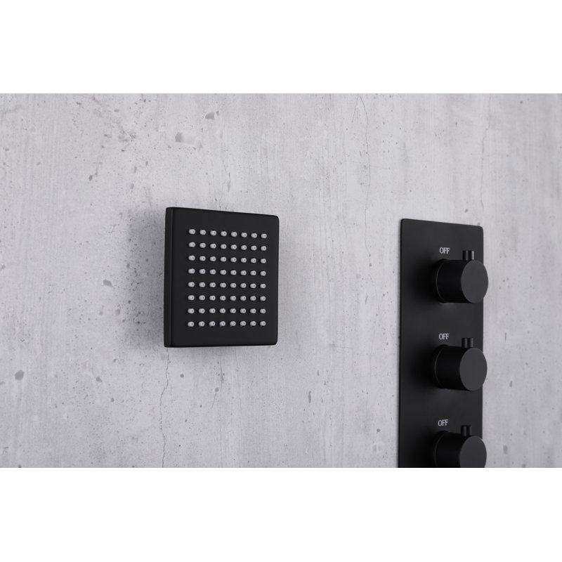 All-In-One Kit with Rough in-Valve, Matte Black