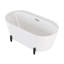 Baignoire autoportante 59 "avec support noir mat Monaco-102694138