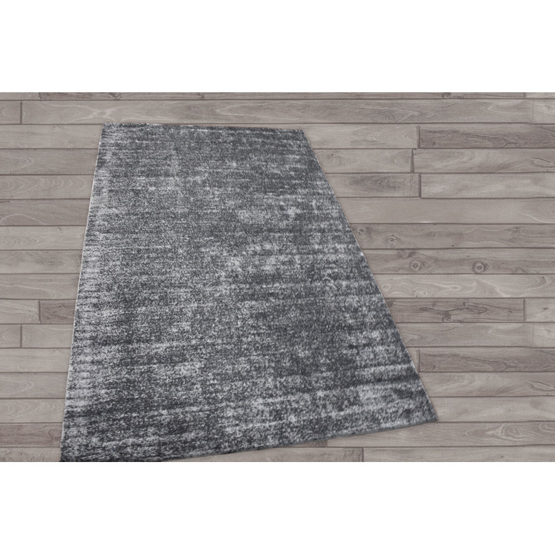 Indoor Rug, Rectangle 4' x 6', Gray