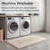 Double Border Machine Tufted Performance Beige/White Rug