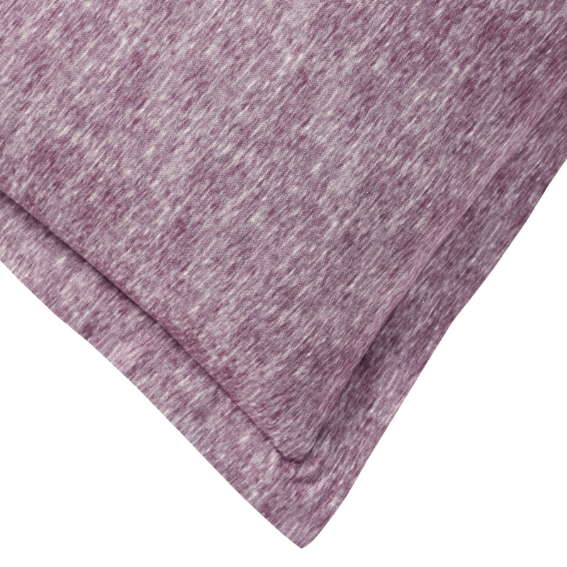 Ensemble de housse de couette chaude à deux tons 100% flanelle de coton Melange, Figue, prune