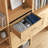 Natural Oak 19.5" Floor-Mounted Closet Section with 1 Clothing Rod & 1 Shaker Drawer-136998176-136998180