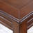 Nut-brown Rectangular Solid Wood Dining Table